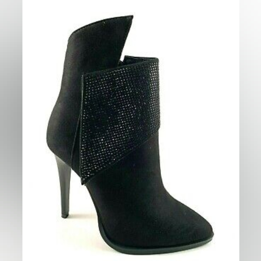 NEW! Atalina ADY0124 Suede Pointed Toe High Heel Ankle Dress Boot